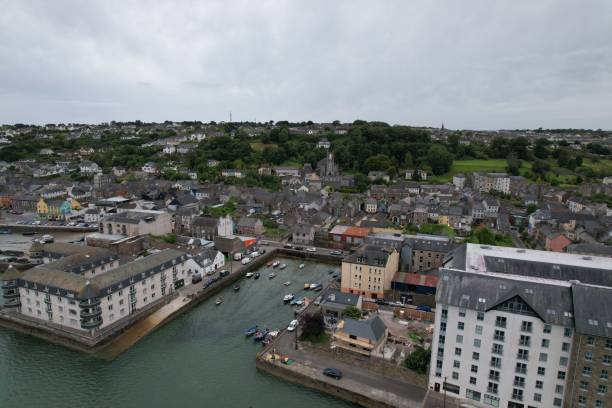 istock Youghal harbour in County Cork, Ireland drone aerial view 1461020418