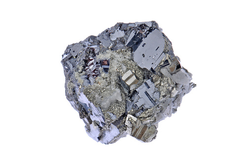 Galena, pyrite and calcite polymetallic compounds