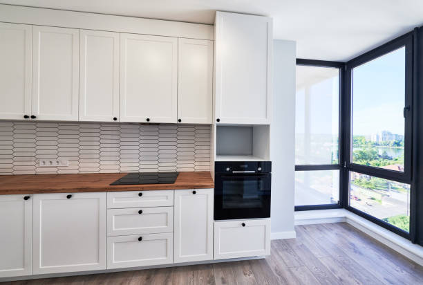 istock Modern kitchen interior in apartment after renovation. 1461022729