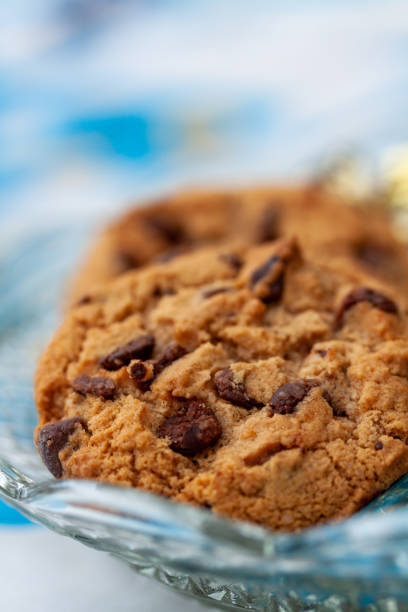 istock Closeup of cookies with chocolate chips 1461024324