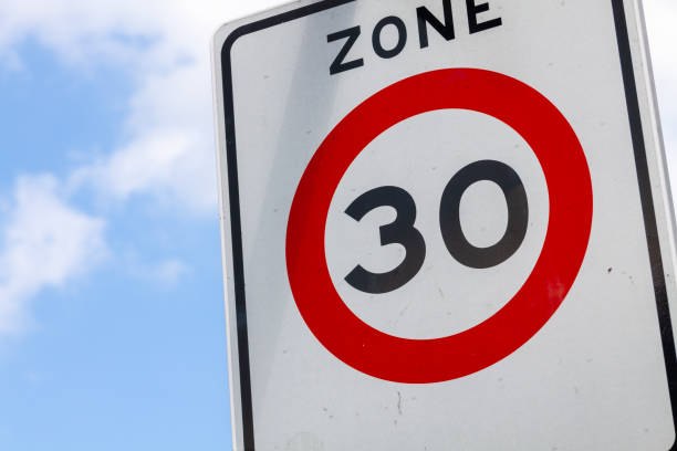 istock German road sign - start of a 30 km/h zone 1461027639