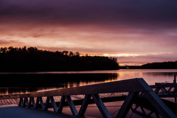 istock Beautiful sunset above the lake. 1461028035