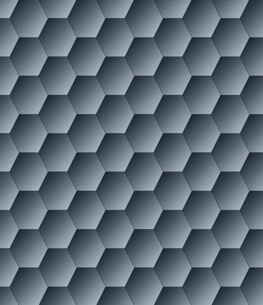Abstract Background with Hexagonal Shapes and Color Gradients