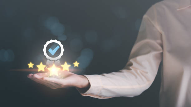 istock Industry Certification, Guarantee, business insurance ,product Certification Management,best quality assurance concept for product assurance, standard quality, ISO,Businessman and virtual icon 1461040677