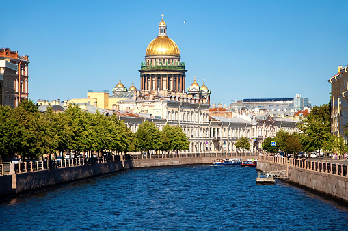 St. Petersburg, Russia - August 20 , 2022: Saint Isaac's Cathedral