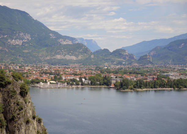 istock Panorama of a small town on Lake Garda. 1461042999