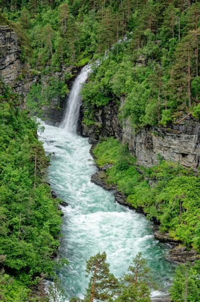 istock Travel destination Norway - Waterfall - Jostedalsbreen National Park 1461049524