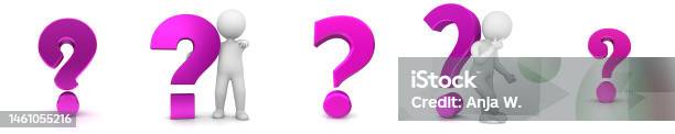 To Question Question Marks Interrogation Points Pink Sign Asking Answering Thinking ...