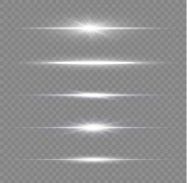line yellow Shining star, sun particles and sparks with highlight effect, yellow bokeh lights and sparkles. Set of transparent highlights and sparkles, vector. Glare effect, lines, blue explosion. solar street lights stock illustrations