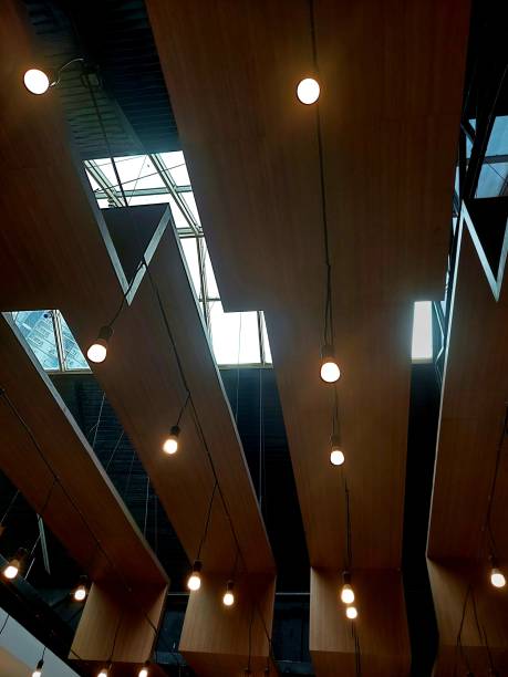 istock Modern minimalist design for Cafe or restaurant interior design in ceiling 1461070576