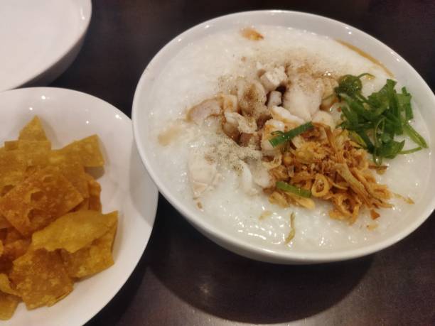 istock Chicken porridge with crackers 1461082484