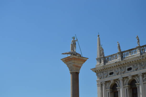 venice and its architecture - venice italy veneto architecture blue imagens e fotografias de stock