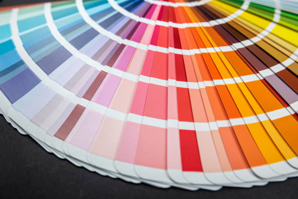 istock Color sampler for drawing or choosing colors isolated on plain background. 1461099134