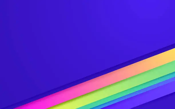 Vector illustration of Modern Stripe Vibrant Color Line Layers