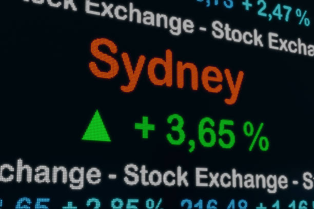 istock Sydney stock exchange moving up. 1461108056