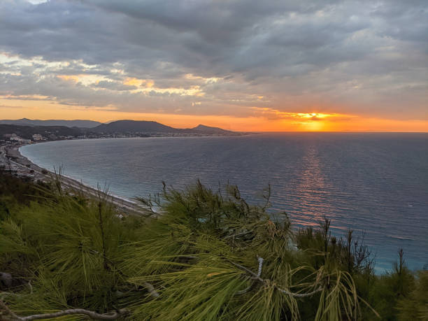 istock Sunset over bay in Rhodes Greece 1461108240