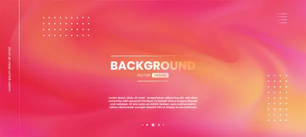 Vector illustration of Abstract multi colored blurred gradient fluid background design