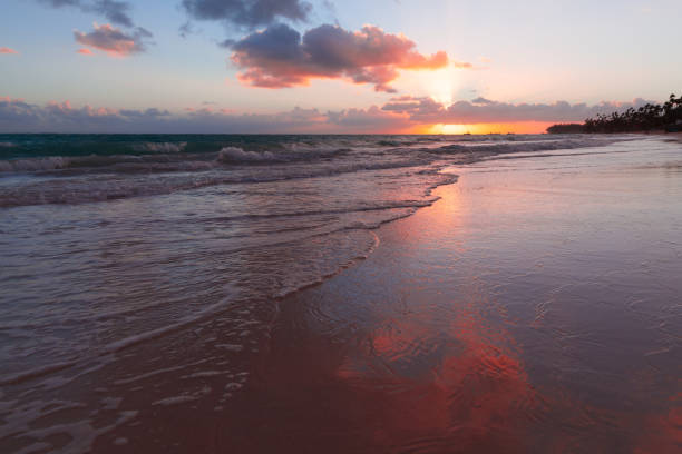 istock Seascape with colorful clouds on a sunrise over Atlantic Ocean 1461128309