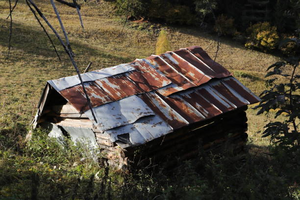 Free Stock Photo of Old Wooden House With Rusted Metal Roof | Download ...