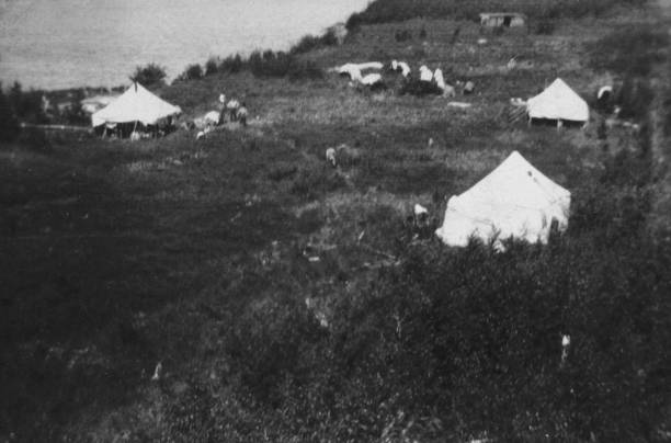 istock Survey Expedition Camp Along the Sturgeon-Weir River in Saskatchewan, Canada  - 1919 1461133677