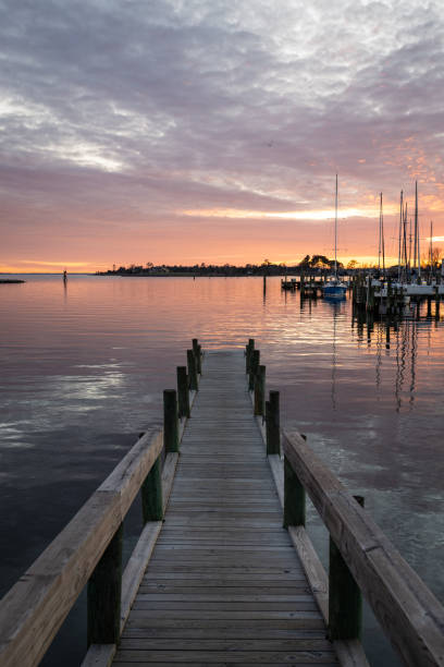 istock Sunset over a Harbor in Eastern North Carolina 1461133874