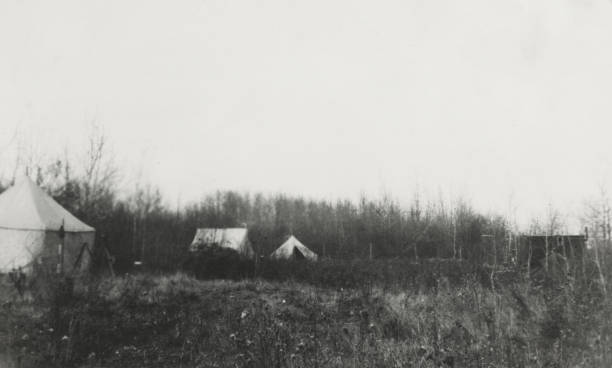 istock Survey Expedition Camp on Paddling Lake in Saskatchewan, Canada  - 1921 1461138837