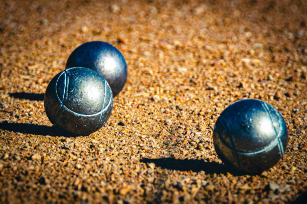 Petanque, boule, balls, gravel, sport