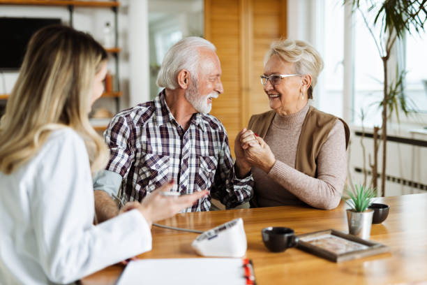 istock Measuring blood pressure at home 1461148185