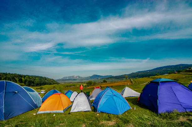 Tent camp on the plateau
