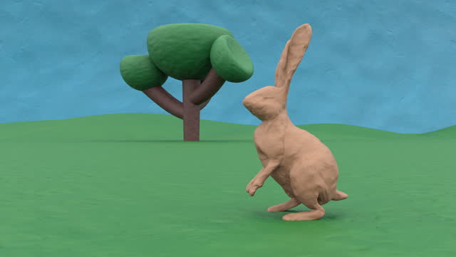 clay rabbit animation