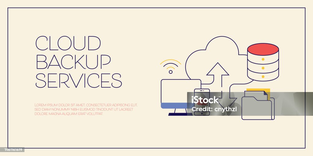 Backup Processing Image Cloud Backup Services Related Conceptual Vector Illustration Data Cloud ...
