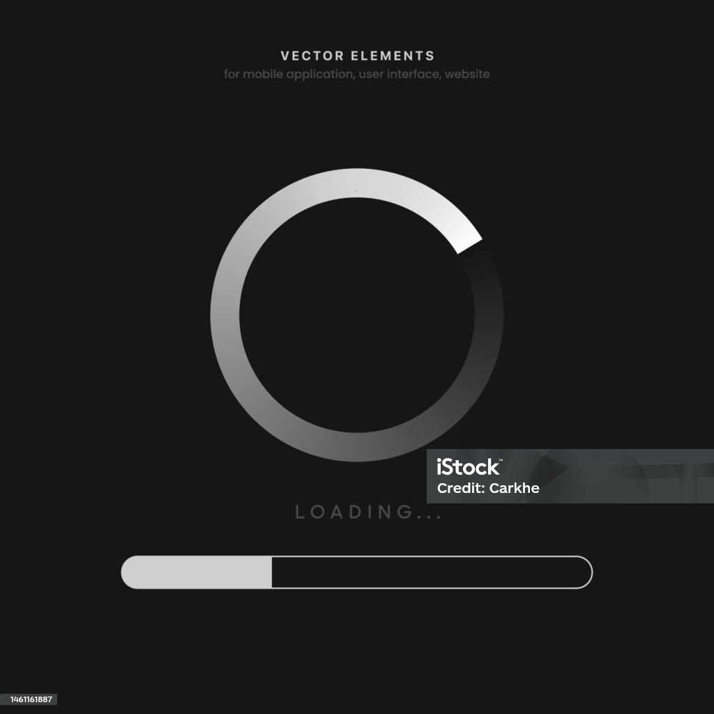 System Wait Screen Loading Or Software Update Or Upgrade Loading Bar ...
