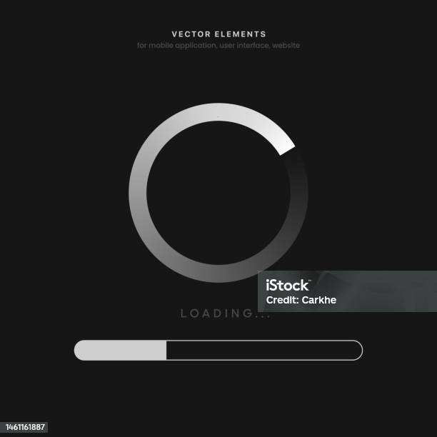 System Wait Screen Loading Or Software Update Or Upgrade Loading Bar ...