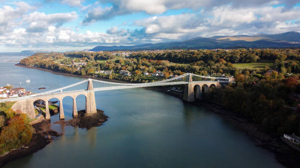 istock Menai Suspension Bridge, Bangor, Wales 1461170353