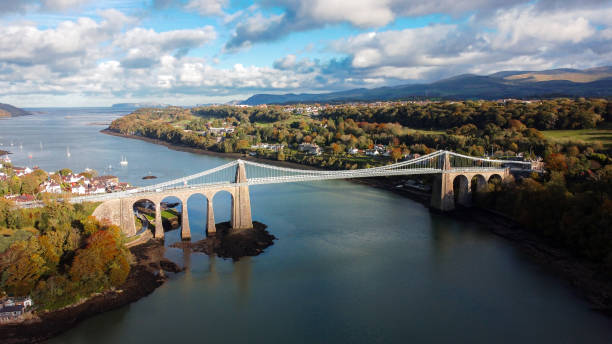 Menai Suspension Bridge, Bangor, Wales