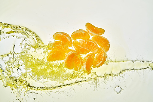 High Speed Photography Oranges Water Splash