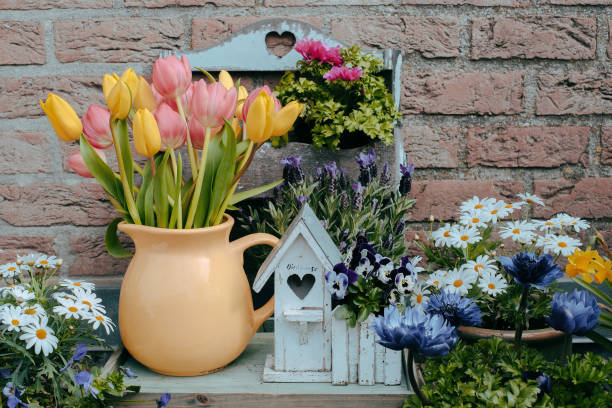 istock Floral decor near house 1461211052