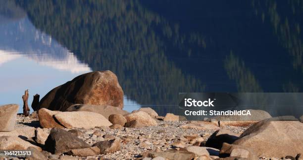 Rocks On The Shore Of Aloutte Lake At The Golden Ears Provincial Park Stock Photo - Download Image Now