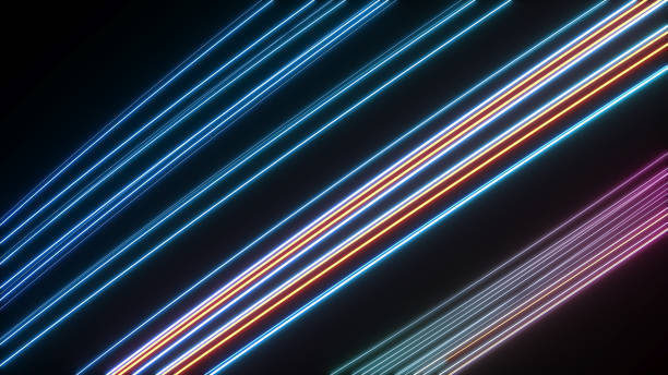 istock Speed motion on night,neon light wave motion,Abstract image of future technology concept,3d rendering 1461214132