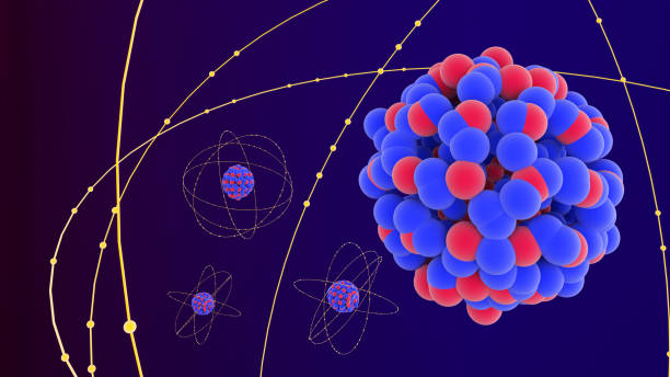 istock atomic structure consisting of protons, neutrons and electrons.Scientific of atom,3d rendering 1461214162