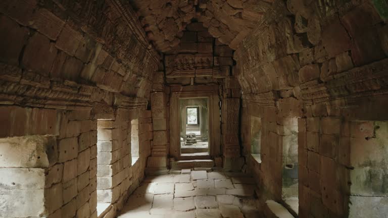 The Preah Khan Temple Complex, Angkor Archaeological Park Ancient Khmer Empire Siem Reap Cambodia