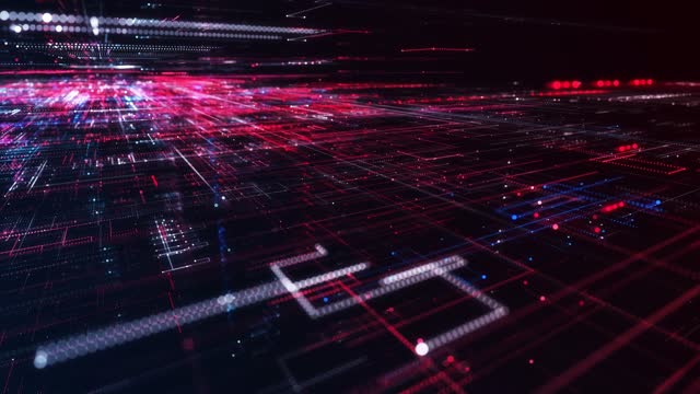 Abstract Digital Grid - Loopable Background Animation