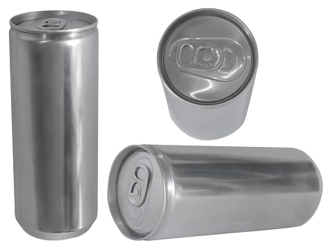 Metal aluminum cans.