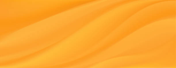 istock Smooth elegant yellow silk or satin luxury cloth texture can use as wedding background. Luxurious Christmas background or New Year background. 3d Vector illustration. 1461219483