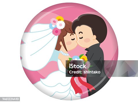 istock Kiss a vow at a wedding 1461224410