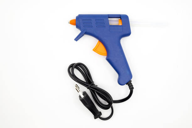 istock Blue glue gun close up 1461224416