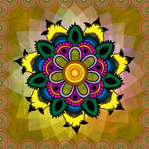 Round Rangoli Design Texture 1,800+ Round Rangoli Designs Stock Illustrations, Royalty-Free Vector ...