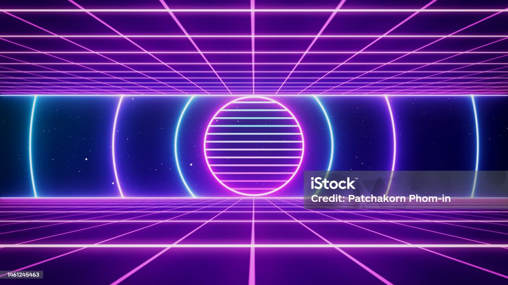 Retro Style 80s90s Laser Neon Background Stock Illustration - Download  Image Now - 1980-1989, 1990-1999, Abstract - iStock