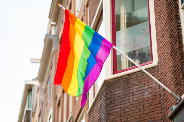 istock Rainbow flag, LGBT community, Amsterdam, Netherlands 1461248587