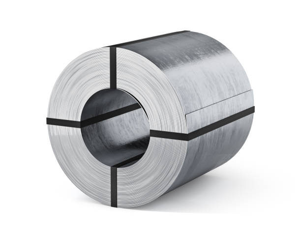 istock Sheet metal roll on a white background. 3d illustration 1461248633